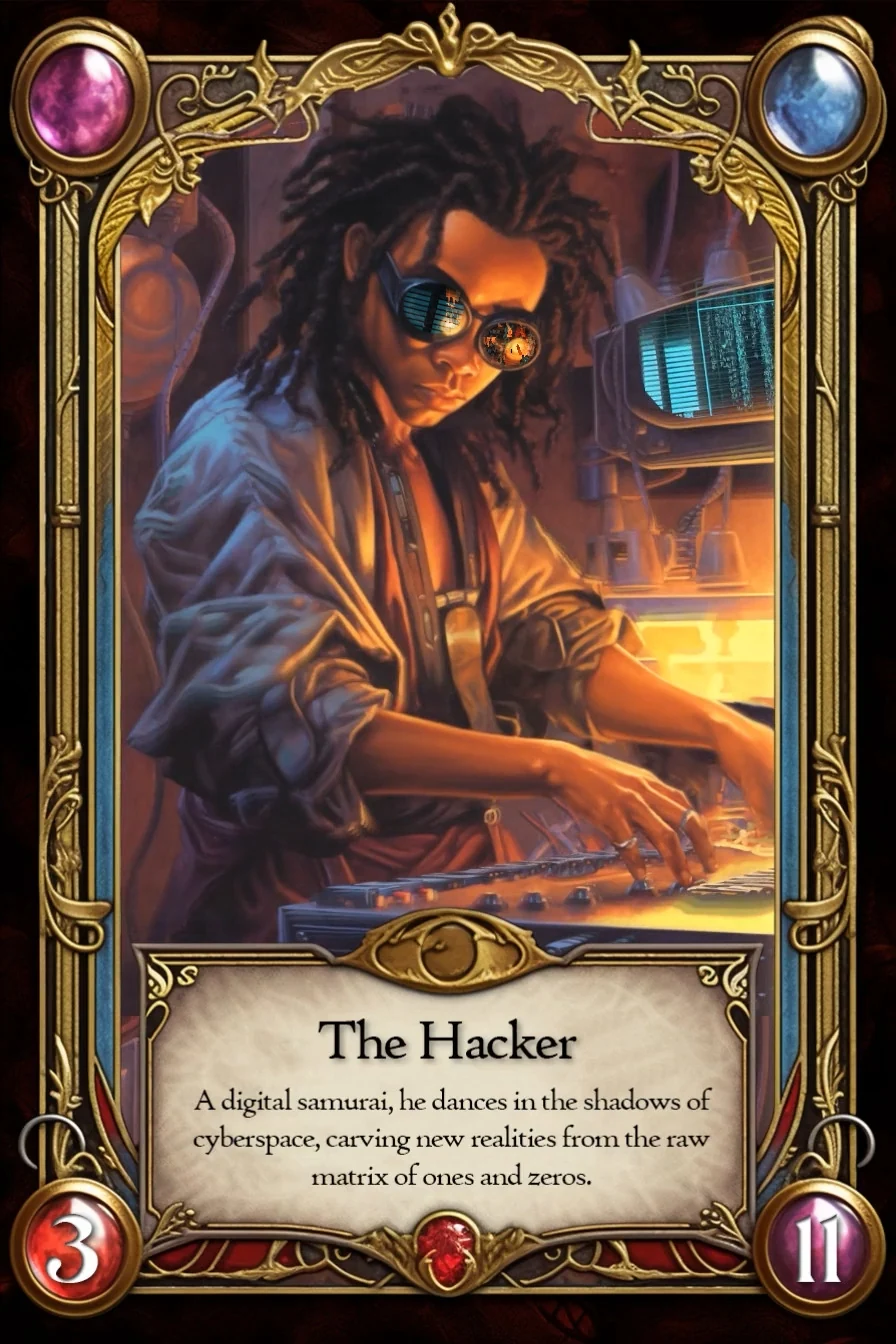 The Hacker collectible RPCiege card.